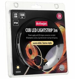 ACTIVEJET Taśma LED AJE-COB Barwa ciepła 3 m