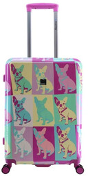 Walizka średnia SAXOLINE BULLDOG COLOR 4koła 66l