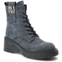 Artiker Granatowe Botki Modne Buty Damskie