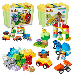 LEGO DUPLO Pudełko w kształcie klocka z autami