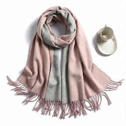 Pakamera SZAL SZALIK kaszmir 100% kaszmirowy pudrowy Różowy