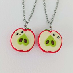 Pakamera Naszyjniki Dwie Połówki Jabłka
