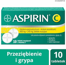 ASPIRIN C leczenie objawów grypy i przeziębienia, 10