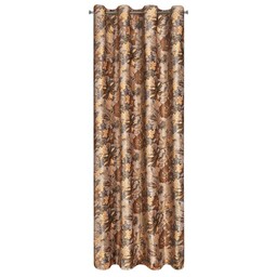 Eurofirany Zasłona 140x250 Diana ruda kwiaty welurowa gotowa