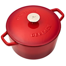 Gerlach Natur Iron Indukcja Żeliwo 3l Czerwony Garnek