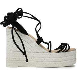 Espadryle Manebi Lace-Up Wedge Espadrilles L 8.6 WA
