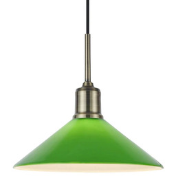 Markslöjd - Vela Lampa Wisząca Antique Brass/Green