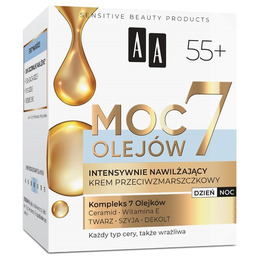 AA Moc 7 Olejów 55+ Krem przeciwzmarszczkowy Intensywnie