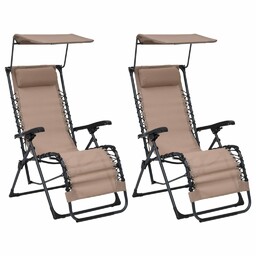 vidaXL Składane krzesła tarasowe, 2 szt., tworzywo textilene,