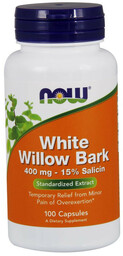 NOW Willow Bark Extract 400mg-15% Salicin 100caps