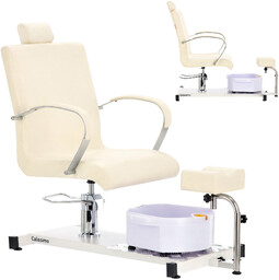 Fotel kosmetyczny do pedicure Luis z brodzikiem