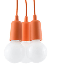 Lampa wisząca DIEGO 3 pomarańczowy SL.0585 - Sollux