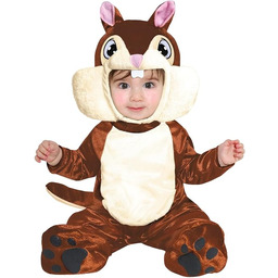 Kostium brązowej wiewiórki dla niemowląt
