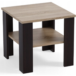 Stolik kawowy ława z półką Dąb Sonoma Nogi