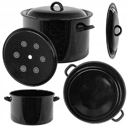 Powidlak emaliowany 15L garnek do pasteryzacji słoików wekowania