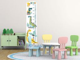 naklejka miarka dla dzieci dinozaury miarka dla dziecka