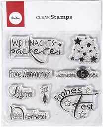 Rayher 59840000 Clear Stamp Boże Narodzenie, 96,5 x
