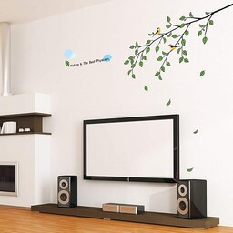 Tatuaż ścienny drzewo i ptak