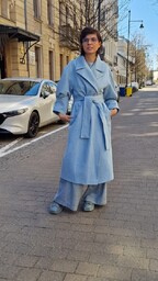 Pakamera Bawełniany płaszcz Pola jeansowy