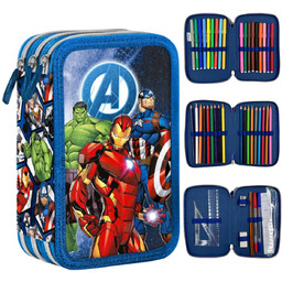 Piórnik Potrójny Z Wyposażeniem Avengers Av0972 Giotto