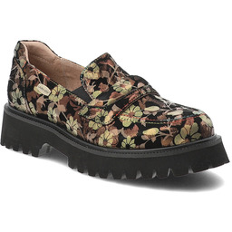 Laura Vita Brązowe Półbuty Eleganckie Wzorzyste Mokasyny Damskie