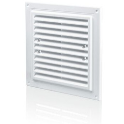 Kratka 150 x 150 mm z siatką biała