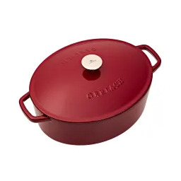 Gerlach Natur Iron Indukcja Żeliwo 5,5l Bordowy Brytfanna