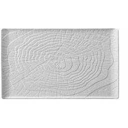 Talerz prostokątny 335x205 mm Nordic biała porcelana matowa