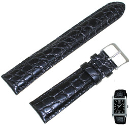 Skórzany pasek do zegarka Casio MTP-1235 czarny 20