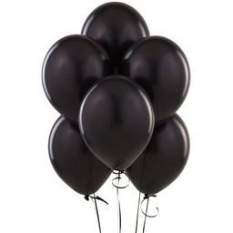 Balony lateksowe pastelowe czarne - duże - 100