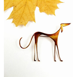 Broszka srebrna - Brązowy Chart