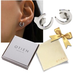 Kolczyki srebrne wkrętki podkowa  subtelny talizman