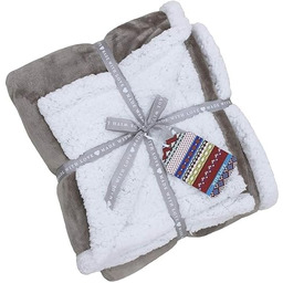 Riva Paoletti Luxe Sherpa narzuta - mocha brązowa