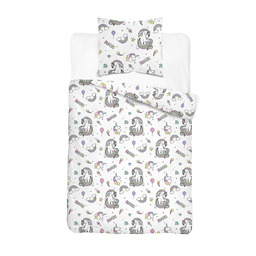 Detexpol Pościel bawełniana dziecięca 160x200 5725A biała