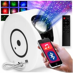 Lampa nocna projektor gwiazd Nebula biały