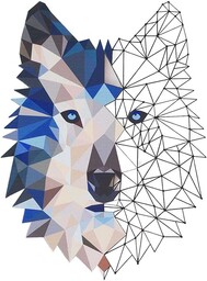 Stylowy dekoracyjny metalowy element ścienny, 35 x 48