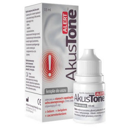 Akustone Alert krople do uszu roztwór, 15ml
