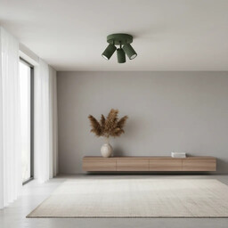 Plafon KARBON 3P zielony oliwkowy SL.1620 - Sollux