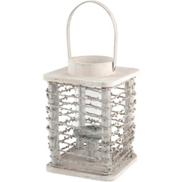 H & H latarnia, drewno, brązowa, rozmiar uniwersalny