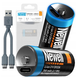 Newell CR123A USB-C - 2x akumulator/bateria CR123A, USB-C,