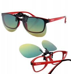 LUSTRZANKI NAKŁADKA PRZECIWSŁONECZNA na okulary uchylna FOTOCHROMOWANE