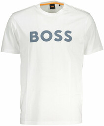 BIAŁY T-SHIRT MĘSKI Z KRÓTKIM RĘKAWEM HUGO BOSS