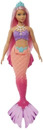 Barbie Syrenka podstawowa Lalka Pomarańczowo-różowy ogon