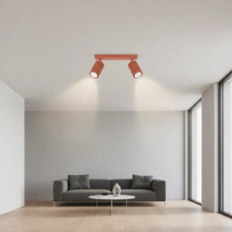 Plafon KARBON 2 ochra czerwona SL.1637 - Sollux