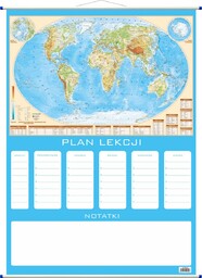 Plan lekcji - fizyczna mapa Świata, ArtGlob
