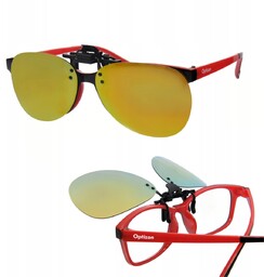 LUSTRZANKI NAKŁADKA PRZECIWSŁONECZNA na okulary uchylna z polaryzacją