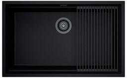 Zlewozmywak GLOBALO Miralio 80.1 Black/BL Mat