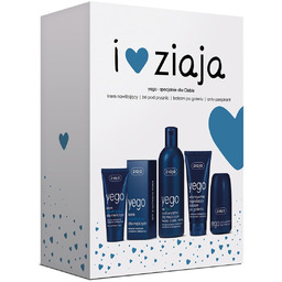 Ziaja zestaw Yego, antyperspirant+krem+żel+balsam, 60ml+50ml+300ml+75ml