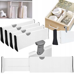 Zestaw 4 Szt Organizery Do Szuflad Przegródka Separator