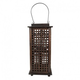 Lampion Boho Bambusowy Brązowy A Clayre & Eef